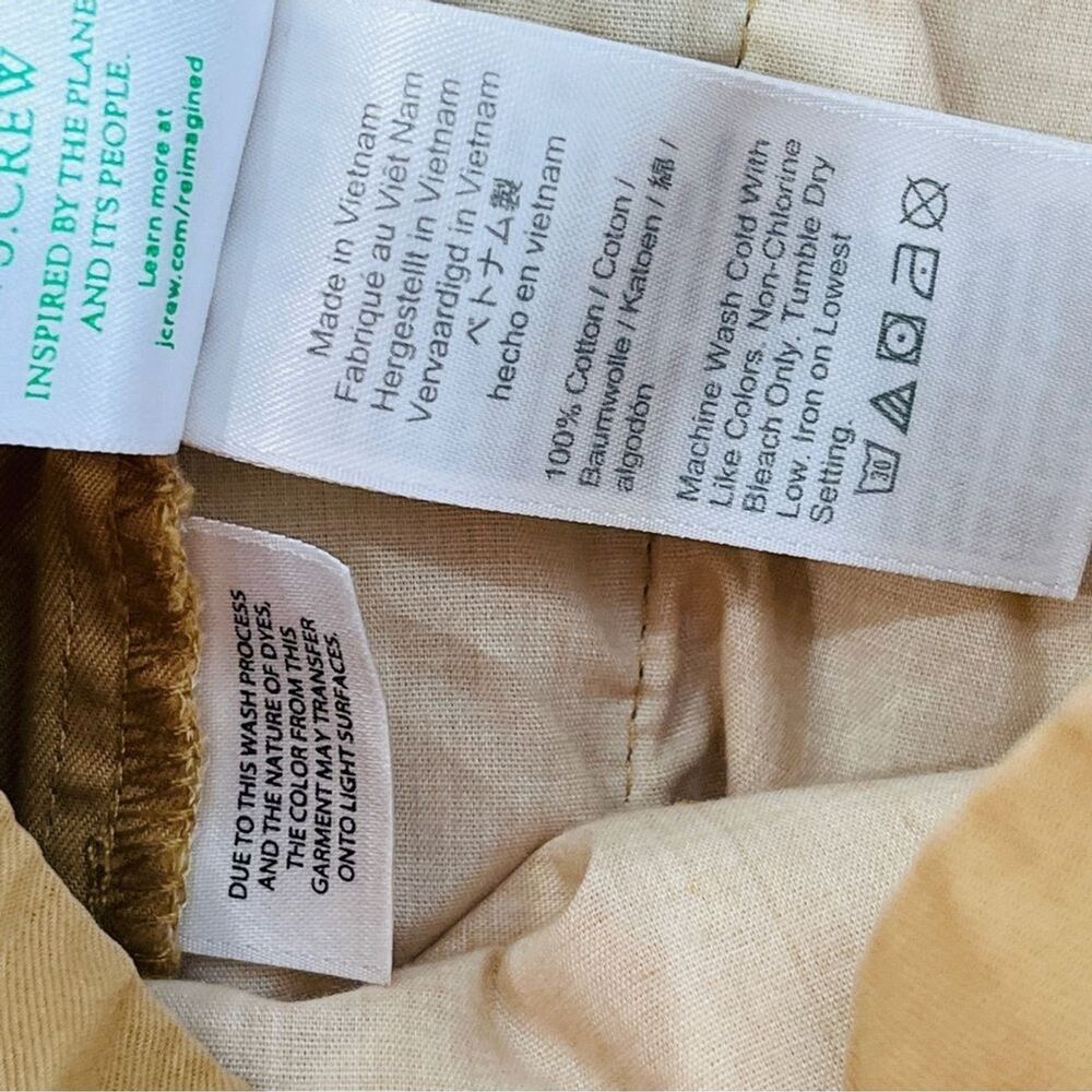 J.Crew Straight Leg Chino Pants Tan Neutral Minimalist Cotton Womens Sz 27 - Picture 7 of 12